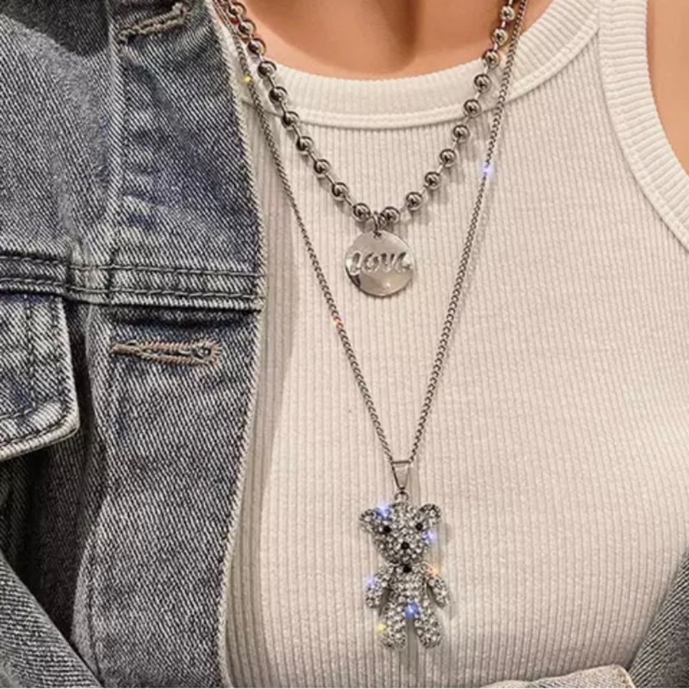 Double layer necklace - Picture 2 of 4